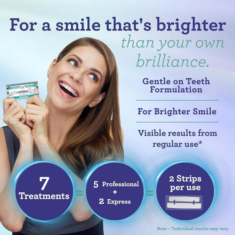 Achieve a Brilliant Smile with Gurunanda Whitening Strips - 7-Day Enamel-Safe Treatment for Sensitive Teeth